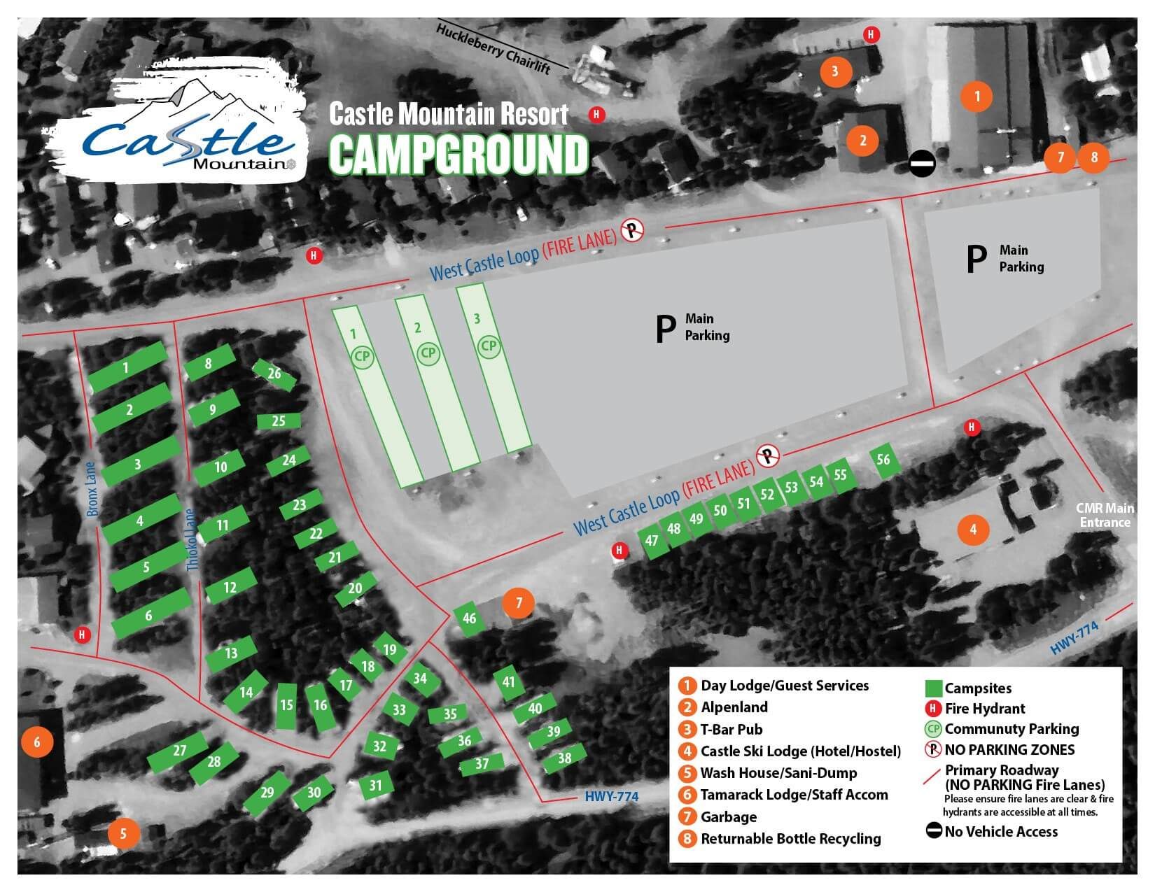CMR Campground Map